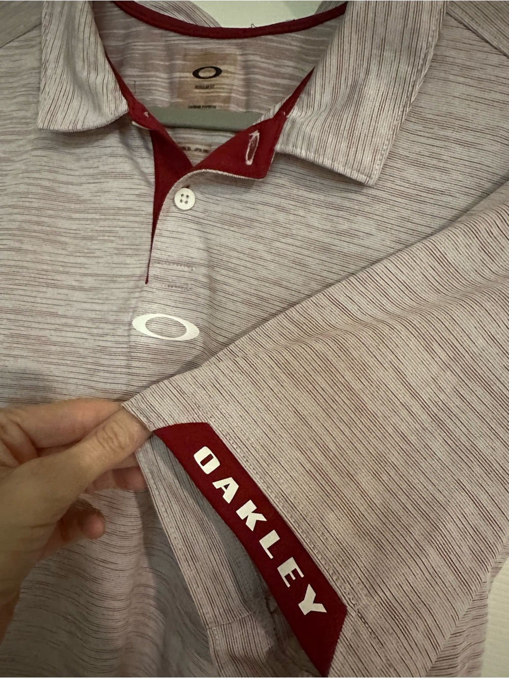 Oakley Men’s Heathered Red Polo Shirt XL